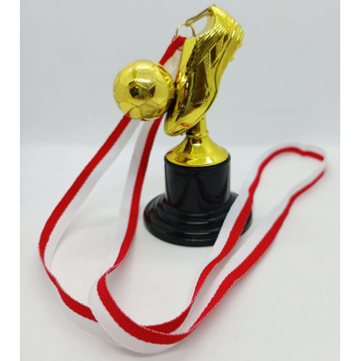 Trofeo en acrílico Bota y balón de fútbol online - Trofeos de futbol