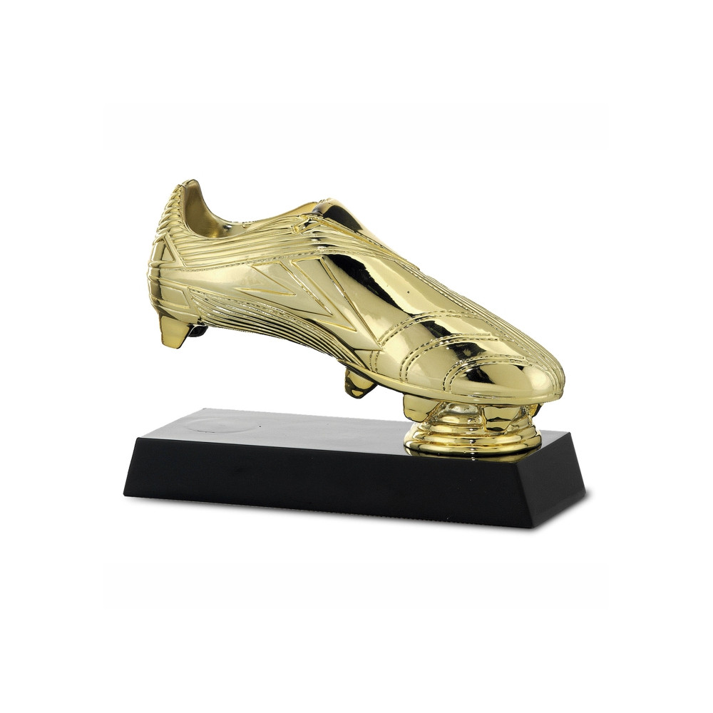 Trofeo fútbol replica de oro diseño,