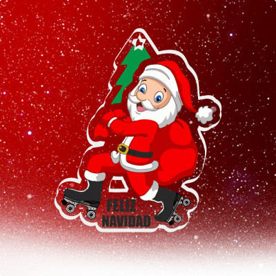 Medalla Papa Noel Patines