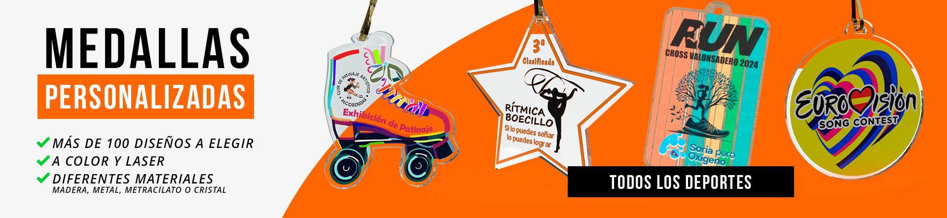 Medallas personalizadas en Trofeos Romero