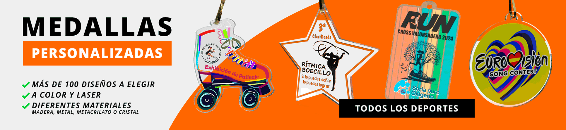 Medallas personalizadas en Trofeos Romero